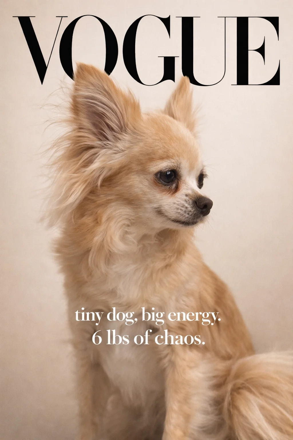 me on the cover of vogue magazine